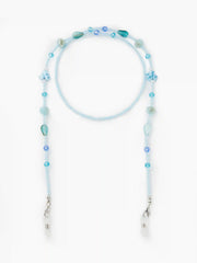 BUTTERFLY & STONE BEADED GLASSES CHAIN