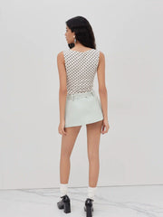 Boat Neck Polka Dot Ruched Bodysuit