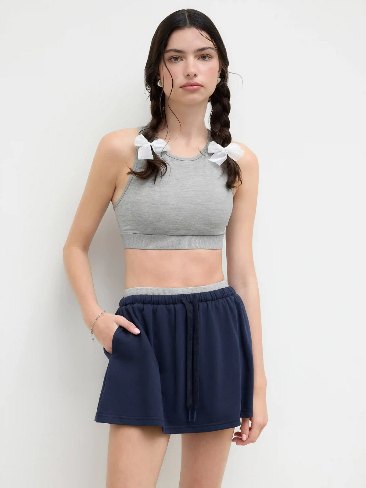 Scoop Neckline Solid Tank Top With Removable Padding