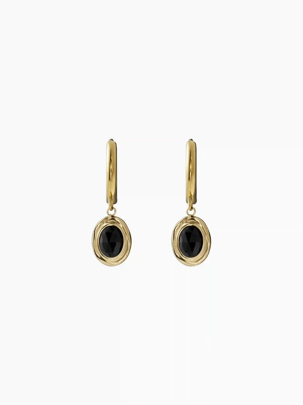 BLACK ONYX STAINLESS STEEL EAR WRAP