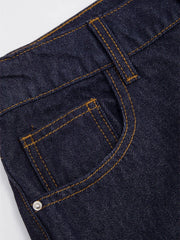 Cider Denim Mid Rise Pocket Wide Leg Jeans