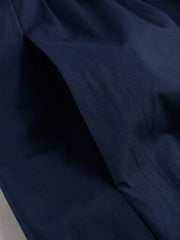 Cotton-blend Mid Rise Solid Ruffle Maxi Skirt