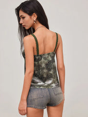 Velvet Sweetheart Aztec Lace Cami Top