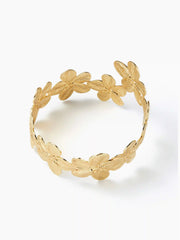 FLORAL ENGRAVED ARM CUFF