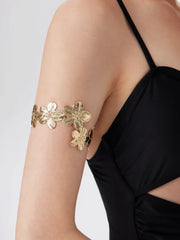 FLORAL ENGRAVED ARM CUFF
