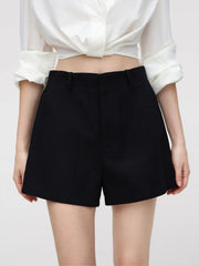 High Rise Cinched Waist Shorts