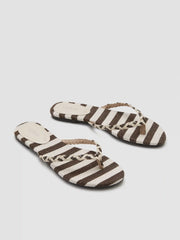 STRIPED MOVEN FLIP-FLOP SLIPPERS