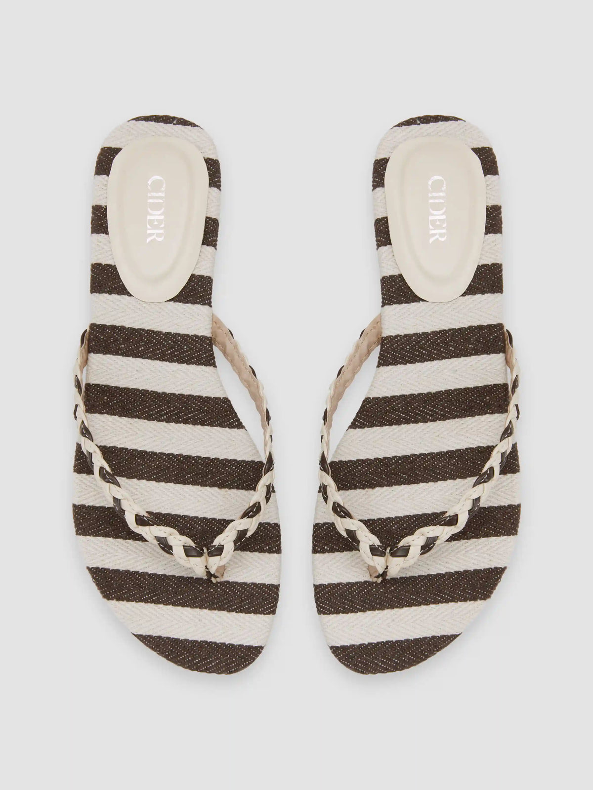STRIPED MOVEN FLIP-FLOP SLIPPERS