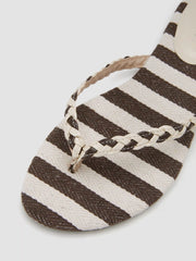 STRIPED MOVEN FLIP-FLOP SLIPPERS