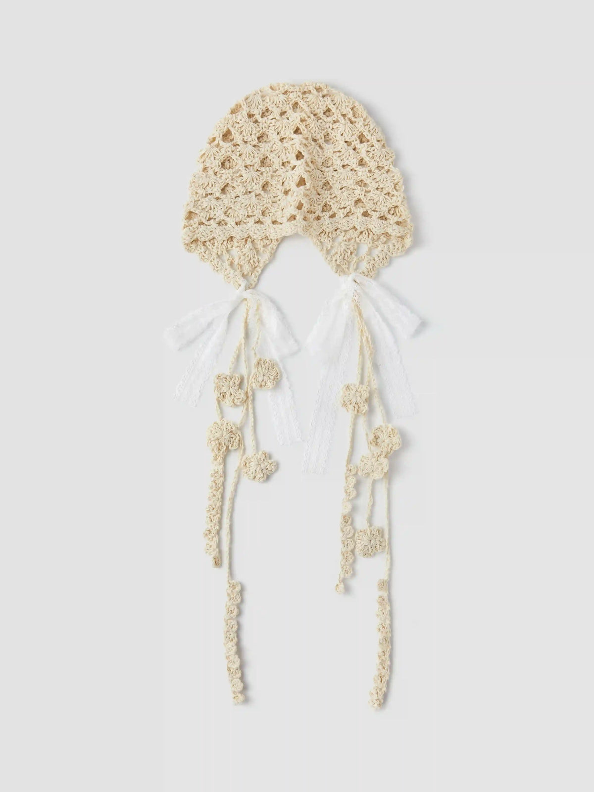BOWKNOT & TASSEL KNITTED HAT