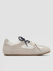 DOUBLE LACE-UP & EYE EMBROIDERED SNEAKERS