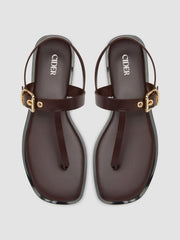 ADJUSTABLE STRAP FLIP-FLOP SANDALS