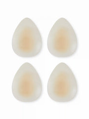 2 PAIRS WATER DROP SHAPED REUSABLE ADHESIVE SILICONE NIPPLE COVERS
