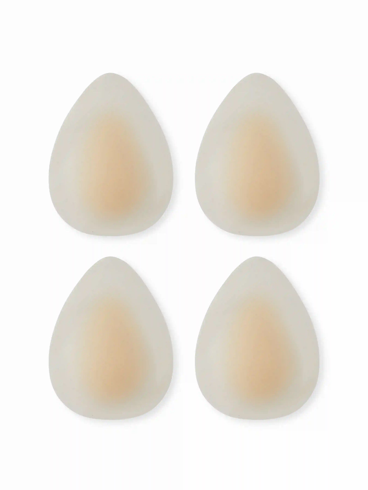 2 PAIRS WATER DROP SHAPED REUSABLE ADHESIVE SILICONE NIPPLE COVERS