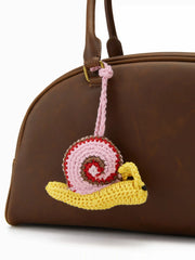 SNAIL KNITTED BAG CHARM