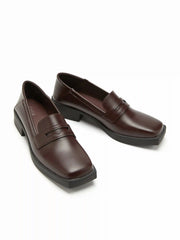 SQUARE TOE LOAFERS