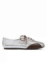 TWO-TONE LACE-UP SNEAKERS