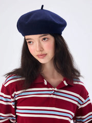 WOOL-BLEND BERET HAT
