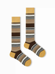 STRIPED OVER THE CALF SOCKS