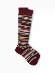 STRIPED OVER THE CALF SOCKS