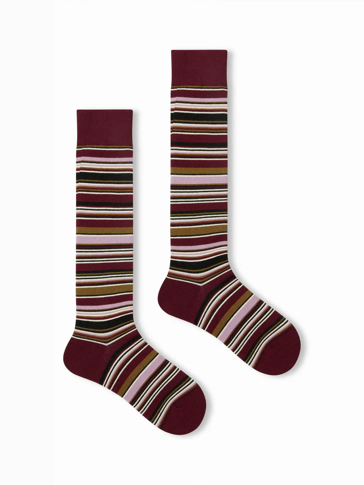 STRIPED OVER THE CALF SOCKS