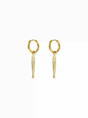 FISH HOOP EARRINGS