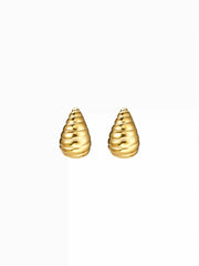 TWISTED WATER DROP STUD EARRINGS