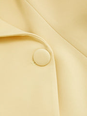 Collar V-neck Knotted Blazer Vest