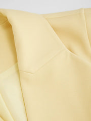 Collar V-neck Knotted Blazer Vest