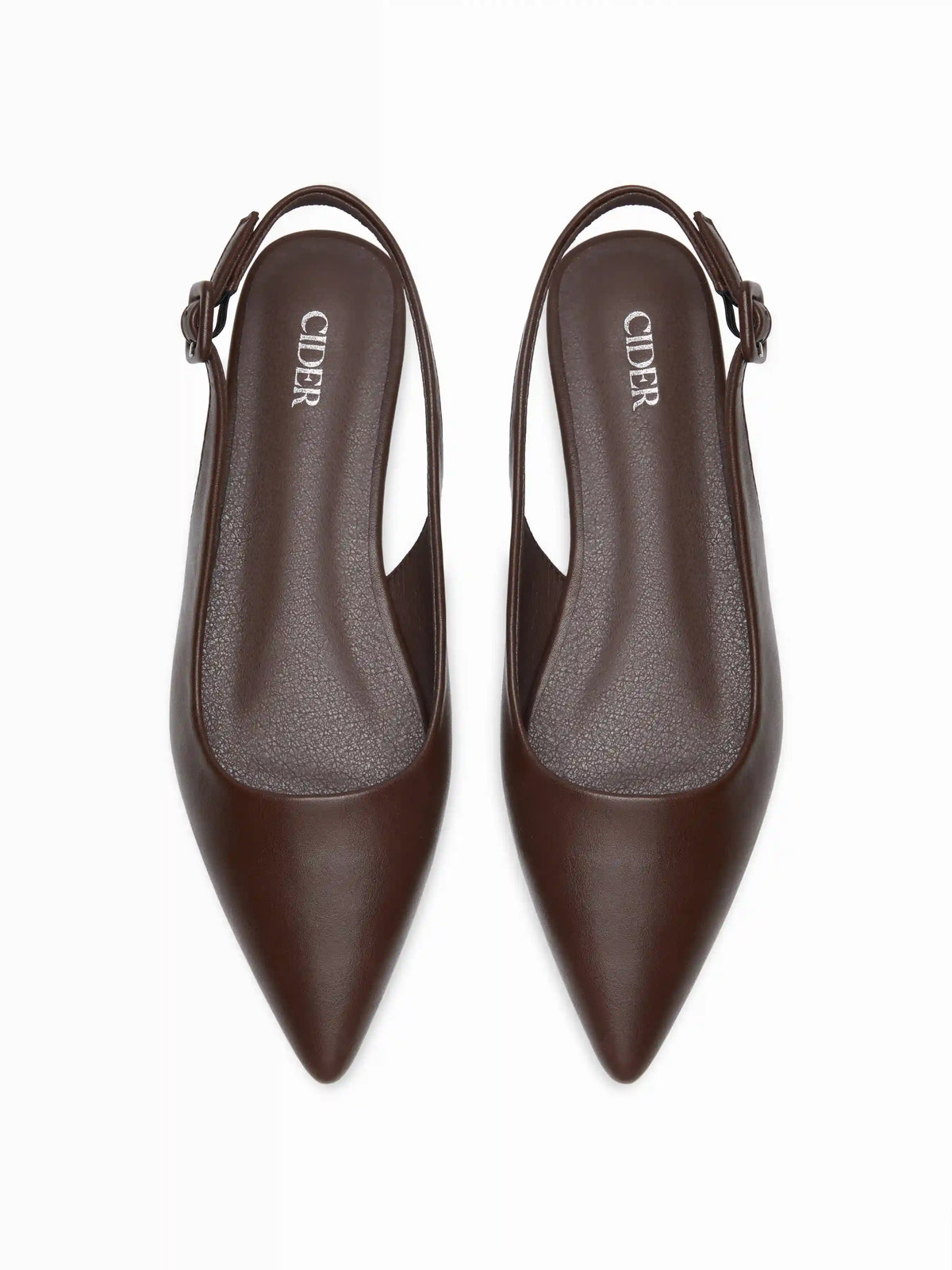 POINTED TOE SLINGBACK FLATS