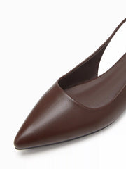 POINTED TOE SLINGBACK FLATS