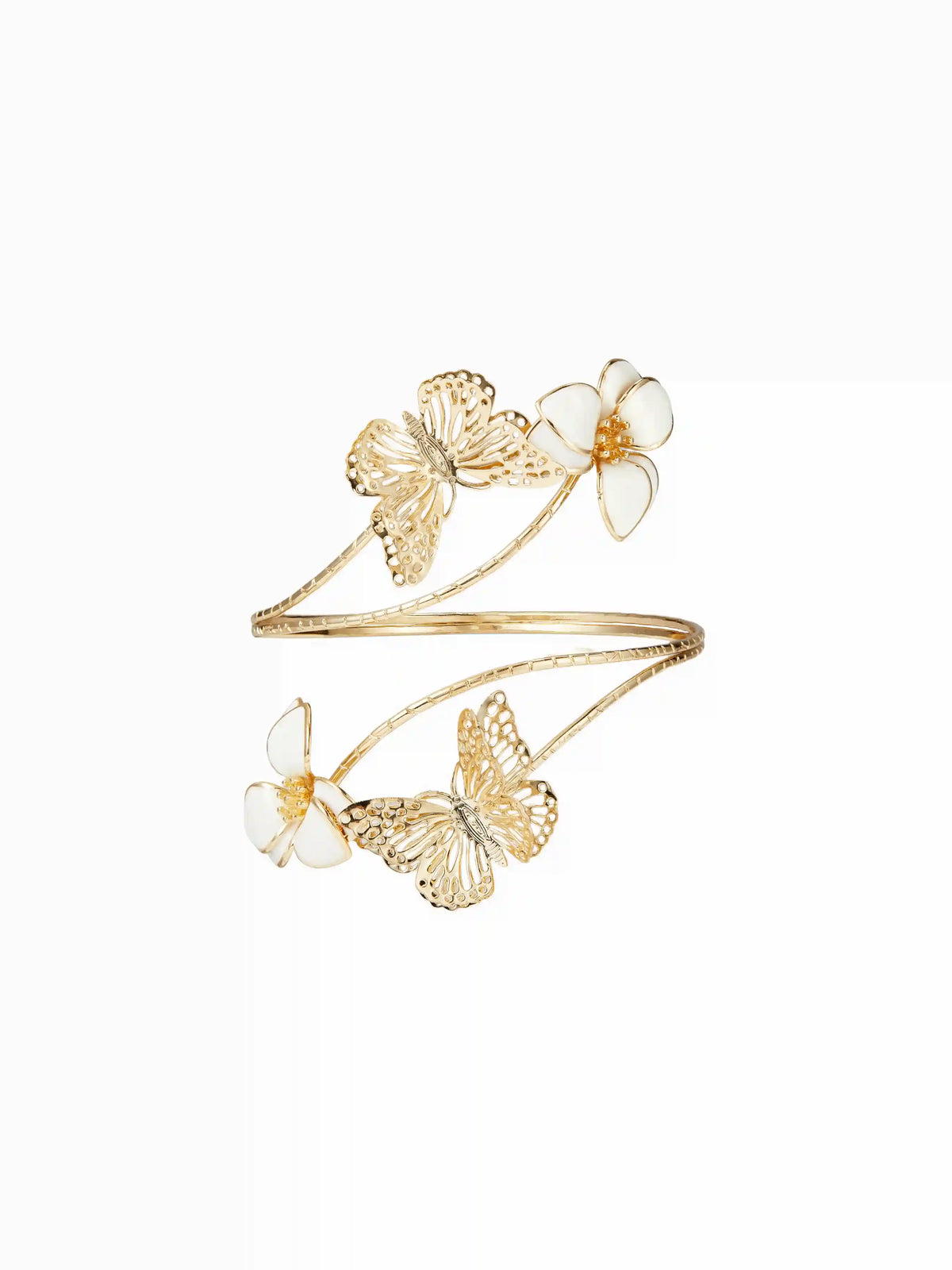 BUTTERFLY & FLOWER ARM CUFF