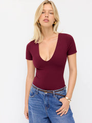 CDR V-neck Short Sleeve Bodysuit