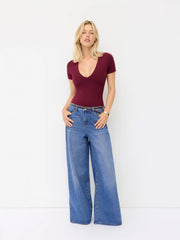 CDR V-neck Short Sleeve Bodysuit