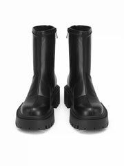 CHUNKY HEELED ANKLE BOOTS