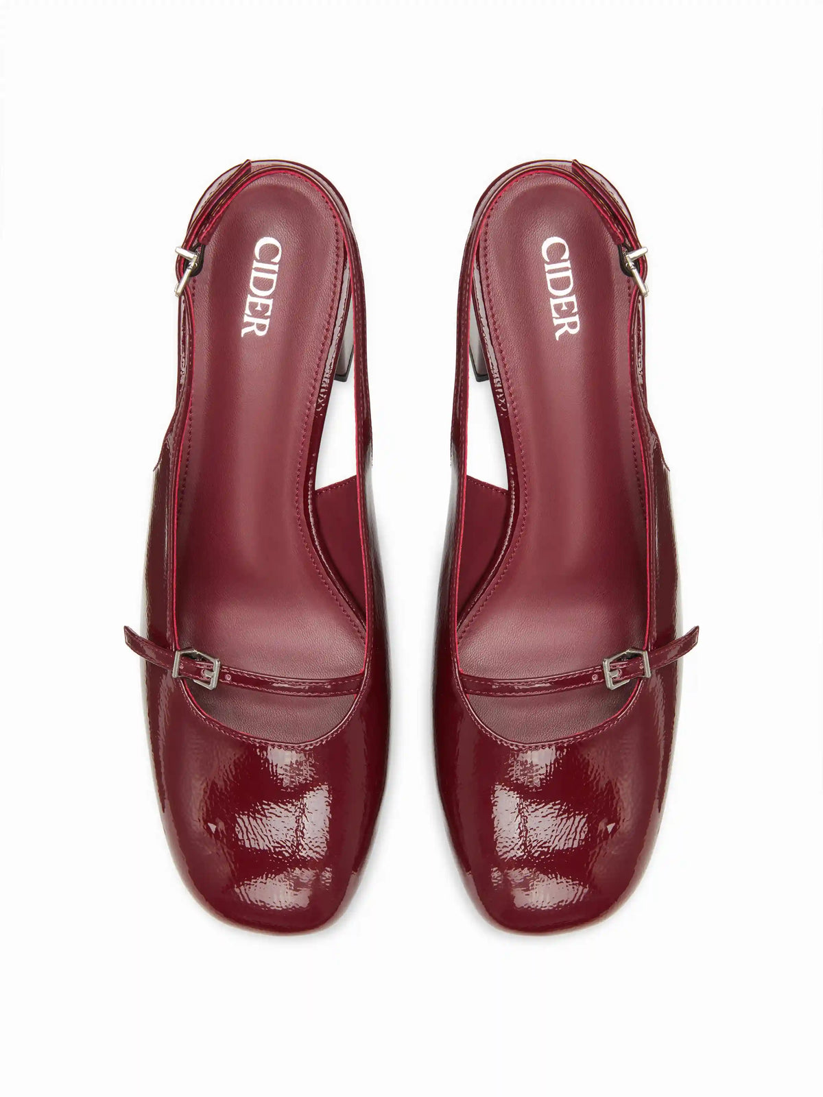 ADJUSTABLE STRAP SLINGBACK CHUNKY HEELS
