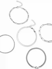 5PCS CHAIN BRACELET SET