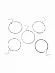 5PCS CHAIN BRACELET SET
