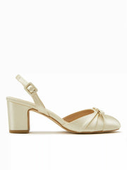 BOWKNOT SLINGBACK CHUNKY HEELS