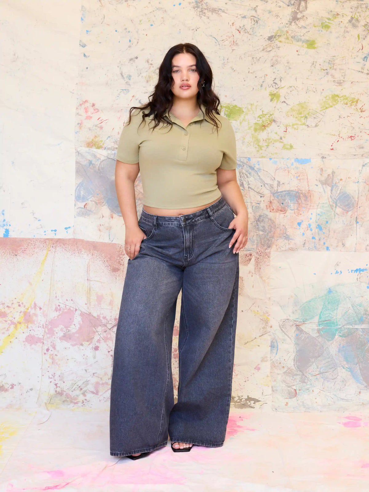 Low-Rise Baggy Curve & Plus