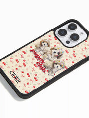 PUPPY & CHERRY PHONE CASE