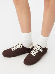 TWO-TONE SUEDE SNEAKERS
