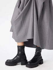 CHUNKY HEELED ANKLE BOOTS