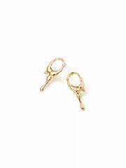 LIQUID METAL STUD EARRINGS