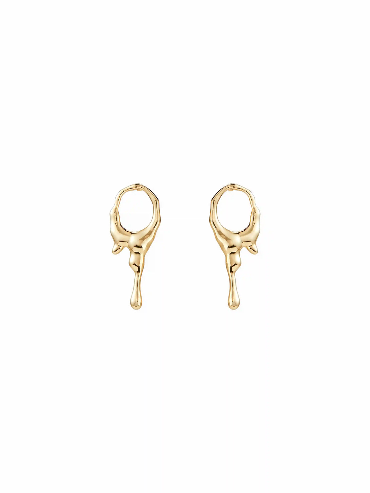 LIQUID METAL STUD EARRINGS