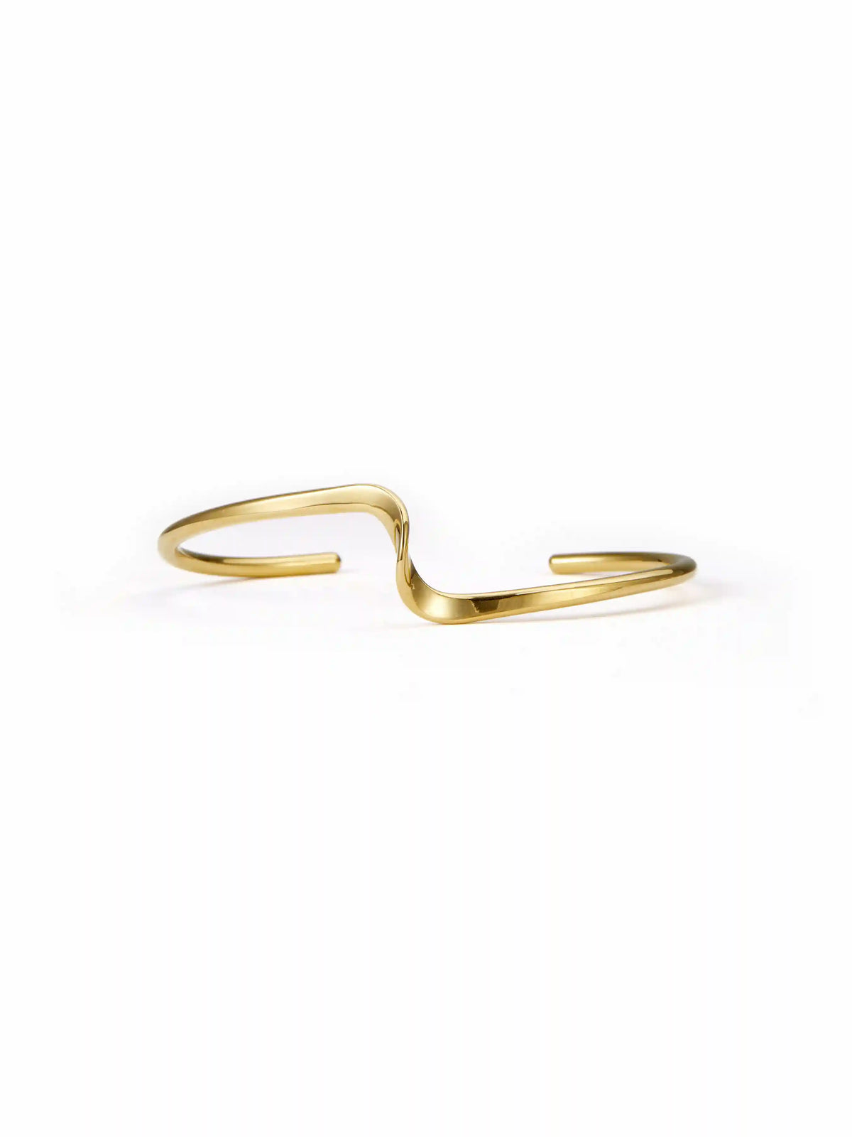 IRREGULAR WAVE BANGLE BRACELET
