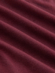 Round Neckline Ruched Metal Detail Long Sleeve Tee