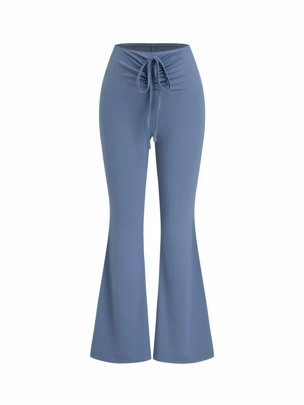Mid Rise Solid Flared Long Active Leggings