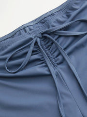 Mid Rise Solid Flared Long Active Leggings