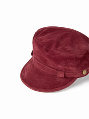 FAUX SUEDE BERET HAT